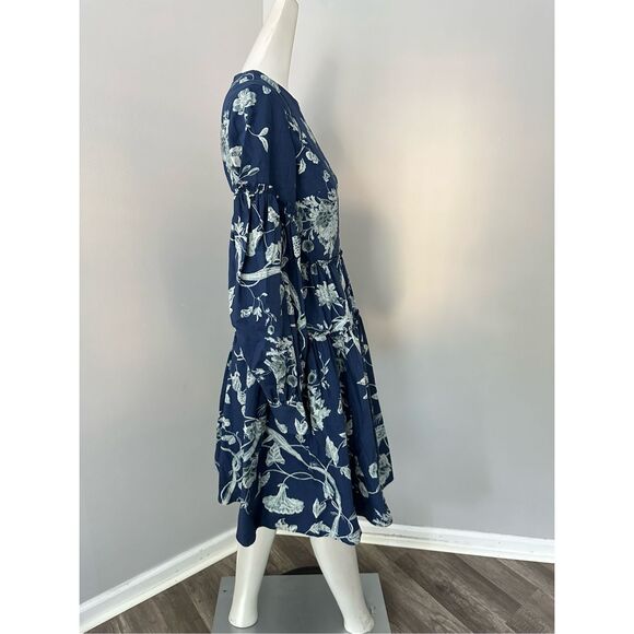 ERDEM Tiered floral-print cotton-poplin mini dress - Picture 9 of 11